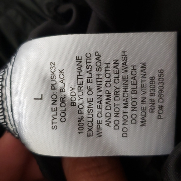 Black leather  skirt/ CI SONO. Sice L - Picture 4 of 7